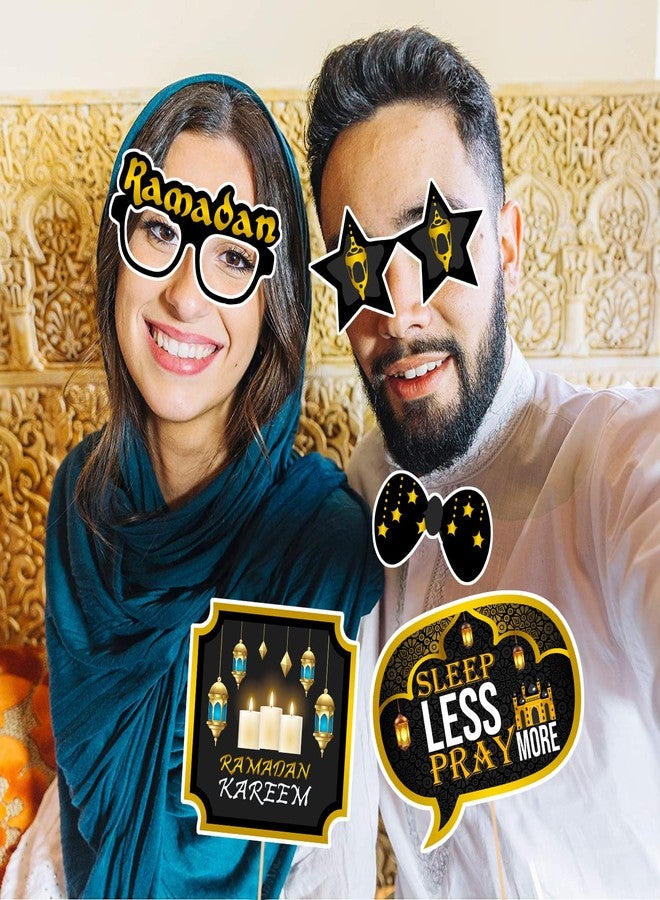 Zyozique 17 Pieces, Ramadan Photo Booth Props - Ramadan Decorations | Eid Photo Props, Eid Decorations | Eid Mubarak Photo Booth Props Kit |Ramadan Party Supplies | Ramadan Mubarak Decorations - Image 3